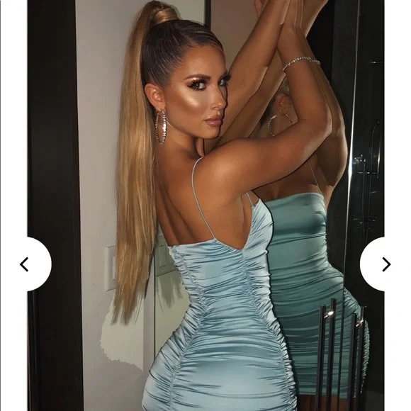 Anastasia mini dress baby blue from baby boo fashion - Picture 4 of 8